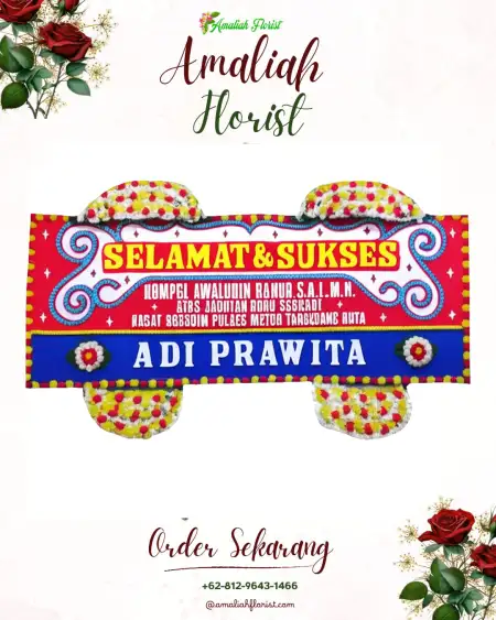 Papan Bunga Ucapan Selamat Bendul Merisi